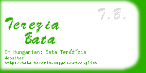 terezia bata business card